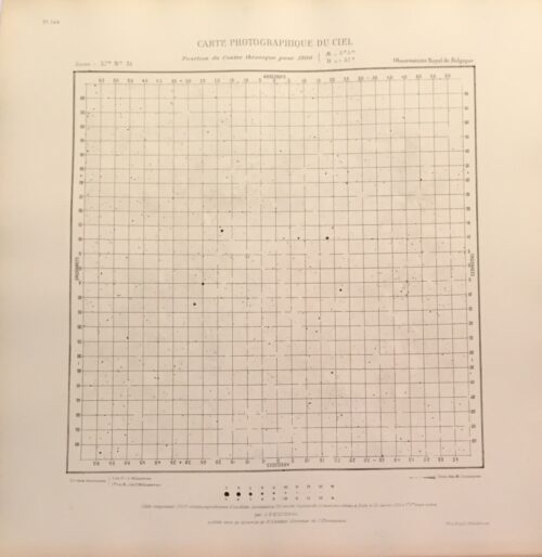 Carte photographique du ciel, 1900